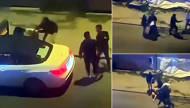 İstanbul'da Kadına Şiddet Olayı: Sokak Ortasında Yerlerde Sürüklenen Kadın