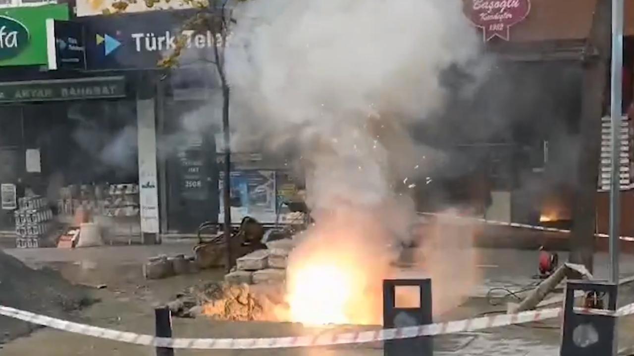 Elektrik Kablosu Kopunca İSKİ Çalışmaları Durmuş