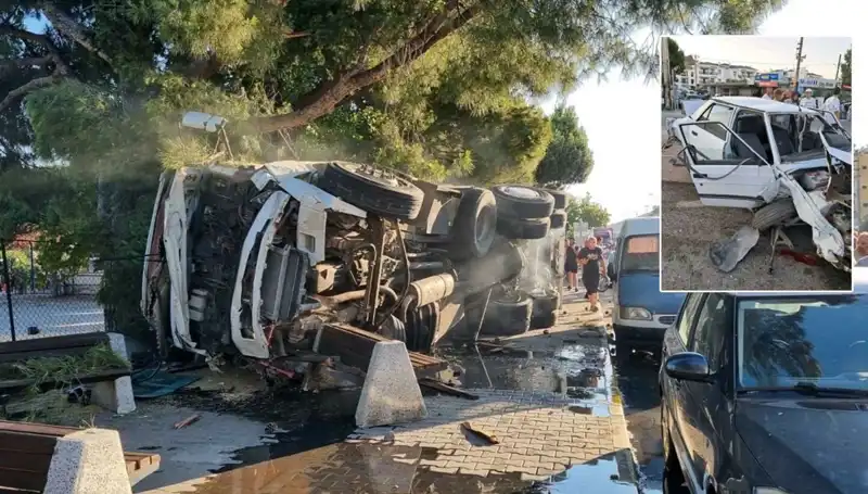 Freni Patlayan Kamyonun Trafikte Yola Açtığı Dehşet Manzarası