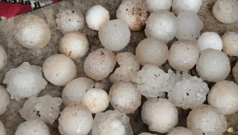 Şanlıurfa'da Kar Topu Büyüklüğünde Dolu Yağışı Başladı