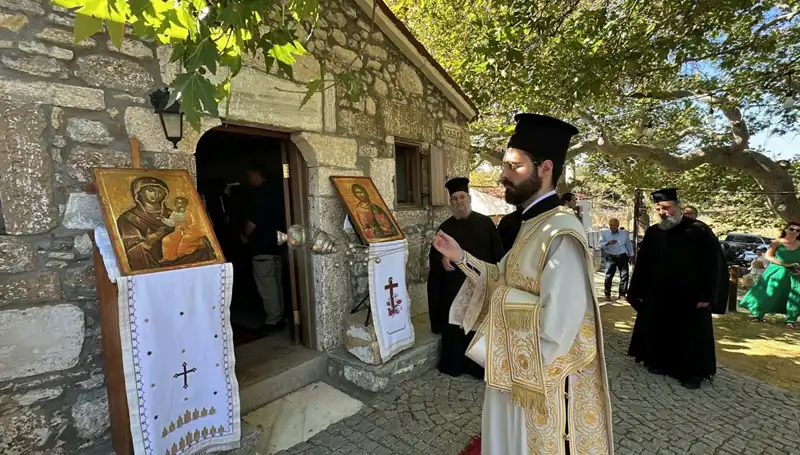 Bozcaada'da Geleneksel Aya Paraskevi Günü Ayini Büyük İlgi Gördü