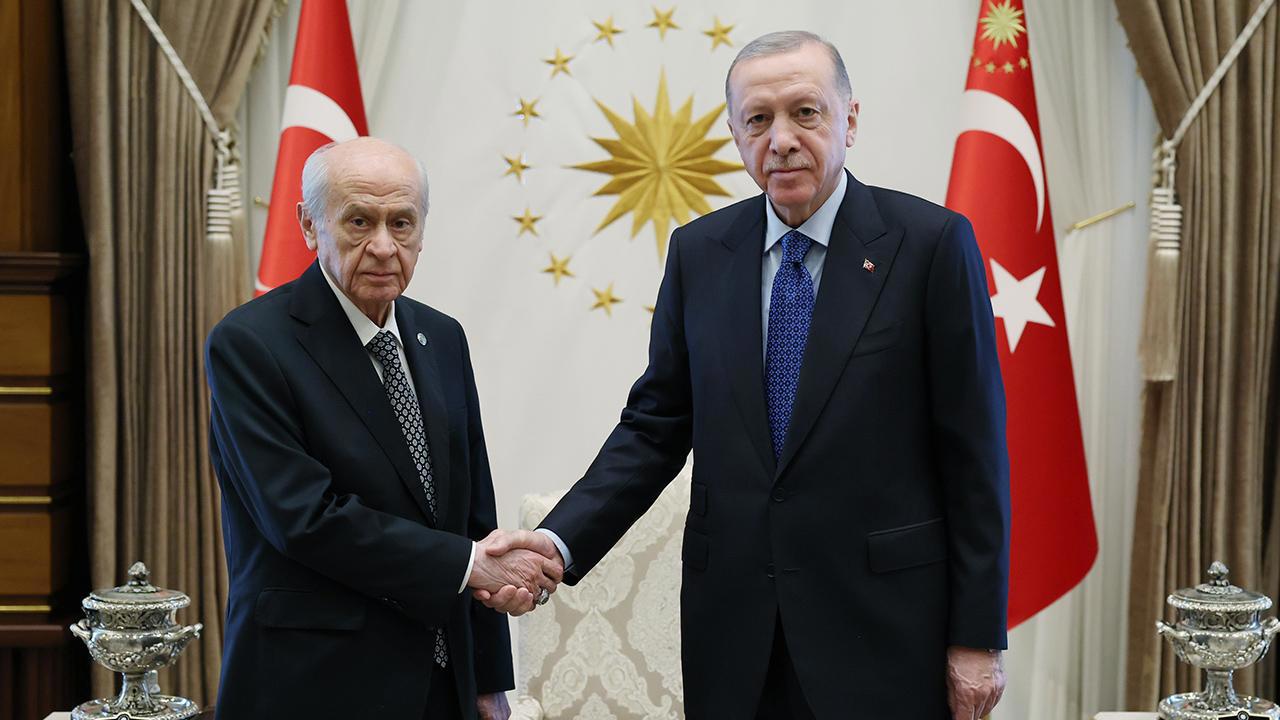 Cumhurbaşkanı Erdoğan, Bahçeli ile Görüştü