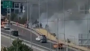 Anadolu Otoyolu'nda Yangın Korkusu: Sigara İzmariti Tehlike Saçtı